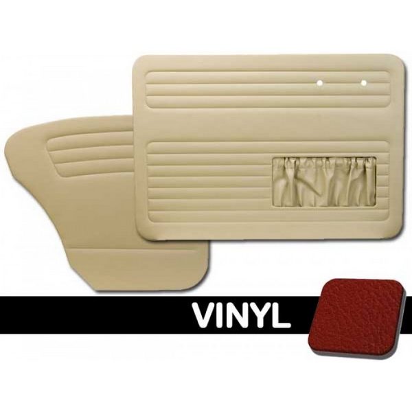Bug 49-55, Authentic Style Door Panels w/ Pockets - Vinyl